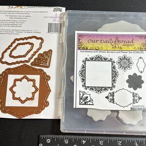 Our Daily Bread Designs Stamp & Die Set Ornate Borders and Flowers
